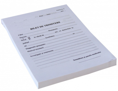 Tipizate si formulare - Bilet de trimitere - pt Medici - 500coli