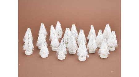 Accesorii - Bradut decorativ alb- 5 cm