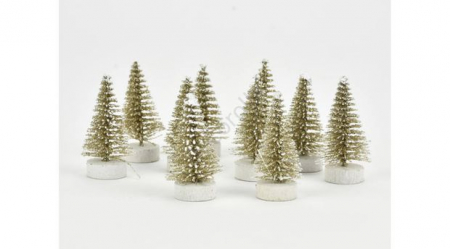 Accesorii - Bradut decorativ - aur alb- 5cm