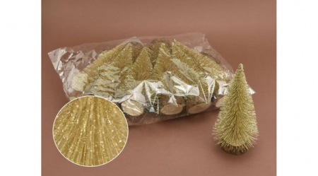 Accesorii - Bradut decorativ - auriu stralucitor- 15cm