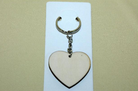 Accesorii lemn - Breloc din lemn 4 cm