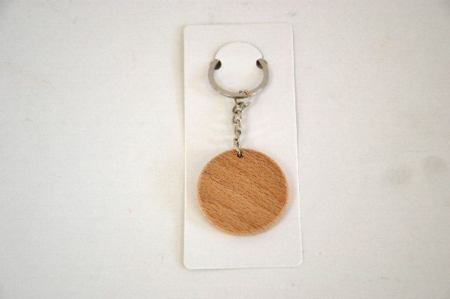 Accesorii lemn - Breloc din lemn- forma cerc- 4 cm
