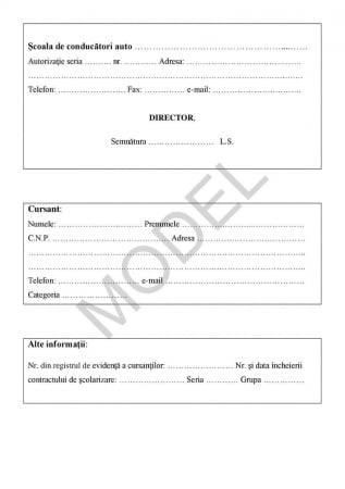 Caietul cursantului A5 - pt Scoala de sofer, set 25buc [2]