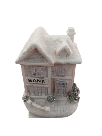 Casuta alba cu LED 6*7*10 cm [4]