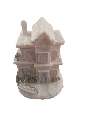 Casuta alba cu LED 6*7*10 cm [4]