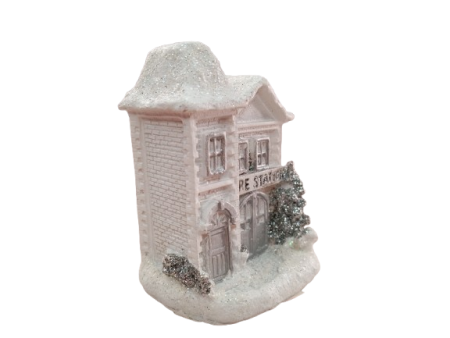 Casuta alba cu LED 6*7*10 cm [2]