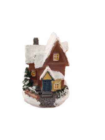 Craciun - Casuta color cu led 6*7*10 cm