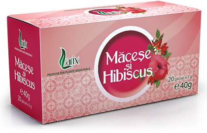 Ceaiuri Pliculete - Ceai Macese & Hibiscus 20 doze 40g