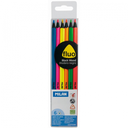 Papetarie & Birotica - Creion color 6 culori Fluo