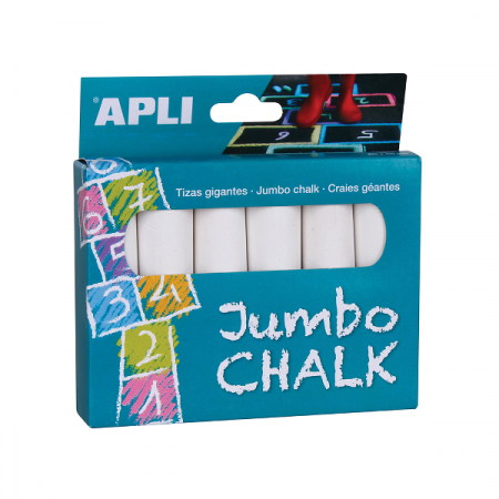 Accesorii panouri, table - Creta Jumbo, alba, 6 bucati
