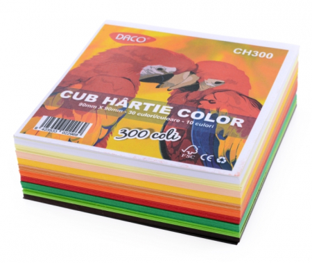 Notesuri Neadezive - Cub hartie 90x90mm color 300coli
