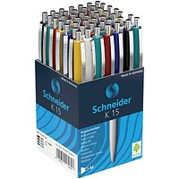 Pixuri simple - Cutie 50 pixuri Schneider K15 -Culori mixte