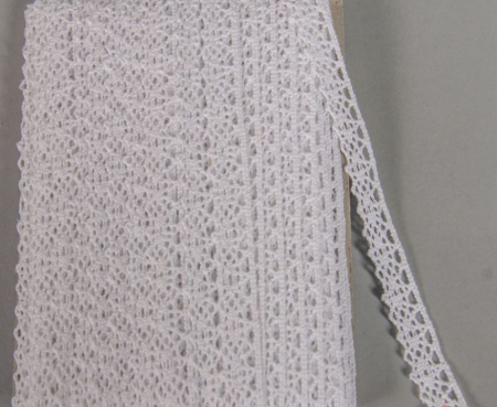 Dantela - Dantela alba-1m/1,2cm- 372020