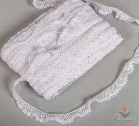 Dantela - Dantela alba-1m/1.5cm- 372054