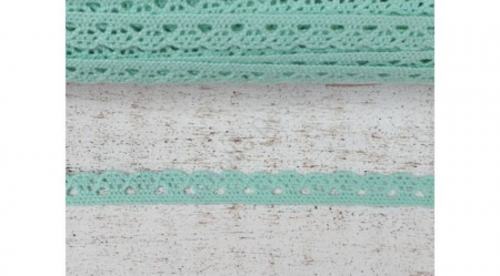 Dantela - Dantela menta- 1m/1cm- 0094