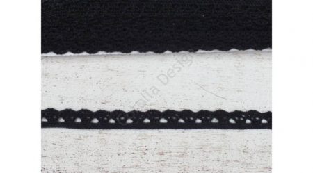 Dantela - Dantela neagra- 1m/1cm- 0094