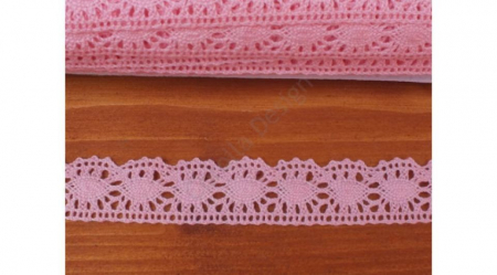Dantela - Dantela roz- 1m/2cm- 0352