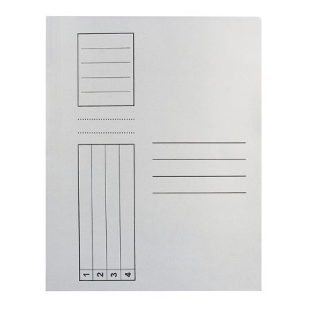 Dosare carton - Dosar simplu ALB 10/set