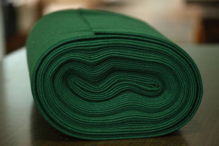 Metraj Lana 60%-40% - Fetru IDEA (60% lana, 40% viscoza) la metru - verde brad