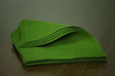 A4 Lana 60%-40% - Fetru A4 IDEA (60% lână, 40% viscoză)- verde iarba