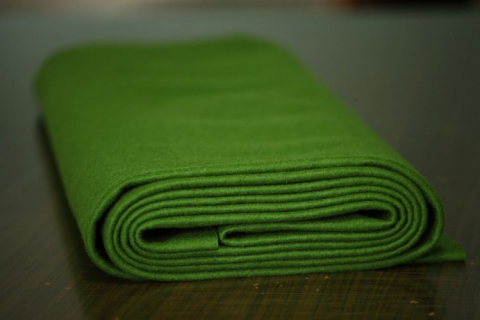 Metraj Lana 60%-40% - Fetru IDEA (60% lana, 40% viscoza) la metru - verde iarba