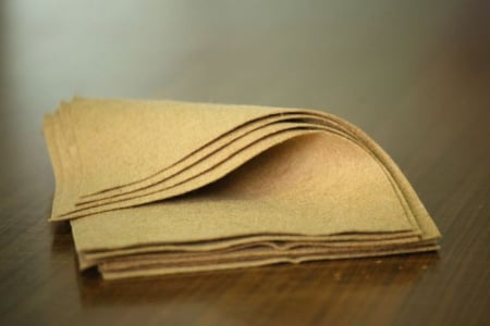 Fetru 100% - Fetru A4 ZORIN (100%lana)- nisip