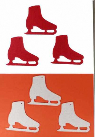 Figurine din fetru - Figurine din fetru- patine 6 cm (6/set)