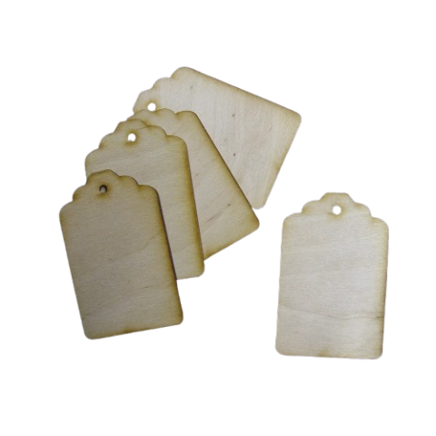 HOBBY: Unelte & Accesorii - Figurine din lemn - eticheta 5.5 x 8.5 cm