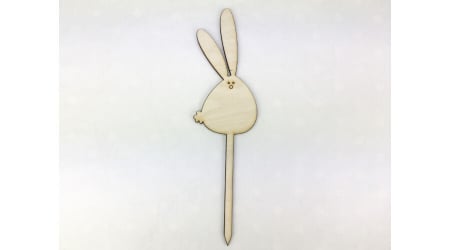 Figurine din lemn - Pick iepuras din lemn (5x18.5cm)