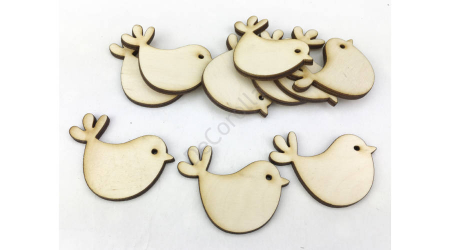 Figurine din lemn - Figurine din lemn- pasari 4 x 5 cm