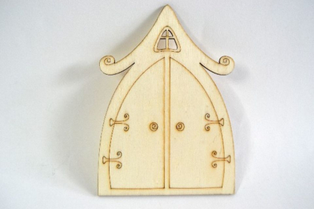 HOBBY: Unelte & Accesorii - Figurine din lemn - usa de zane 15 x 11cm