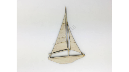 Figurine din lemn - Figurine din lemn- vapor 15 cm