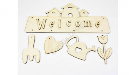 Figurine din lemn - Figurine din lemn - welcome 31cm