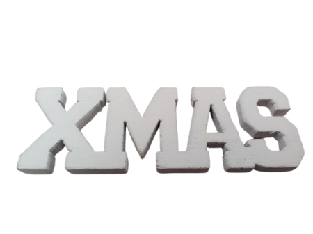 Figurine din lemn - Iscriptie din lemn X-Mas