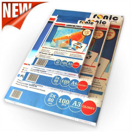 Accesorii indosariat - Folie de laminat lucioasa tip plic A5