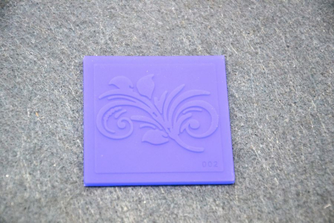 Modelare, turnare - Forma de modelaj din silicon -floral, 6.5 cm