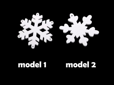 Fulg de nea din lemn 3.6 cm [0]