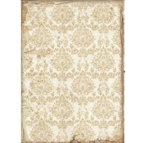 Servetele hartie de orez - Hartie de orez pt. decoupage A4- Golden wallpaper