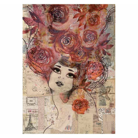 Servetele hartie de orez - Hartie de orez pt. decoupage A4- Marcela