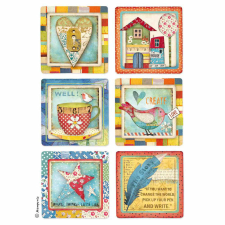 Servetele hartie de orez - Hartie de orez pt. decoupage A4- Patchwork cards
