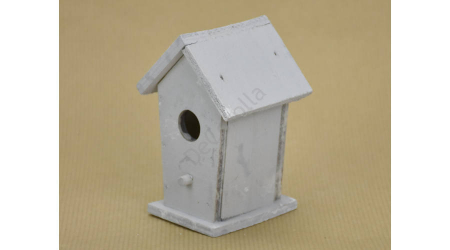 Primavara - Hranitoare de pasari decorativa 10 cm- gri