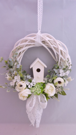 Hranitoare de pasari decorativa 10 cm- gri [2]