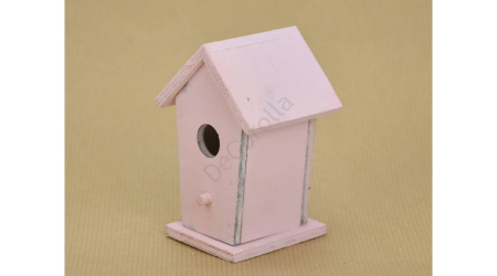 Primavara - Hranitoare de pasari decorativa 10 cm- roz