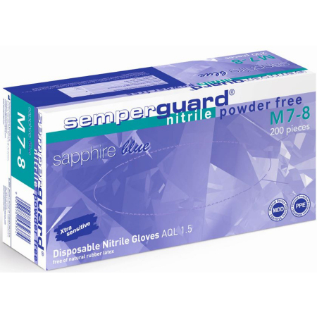 Manusi, Masti - Manusi unic folosinta nitrile Sapphire, nepudrate, 200 buc