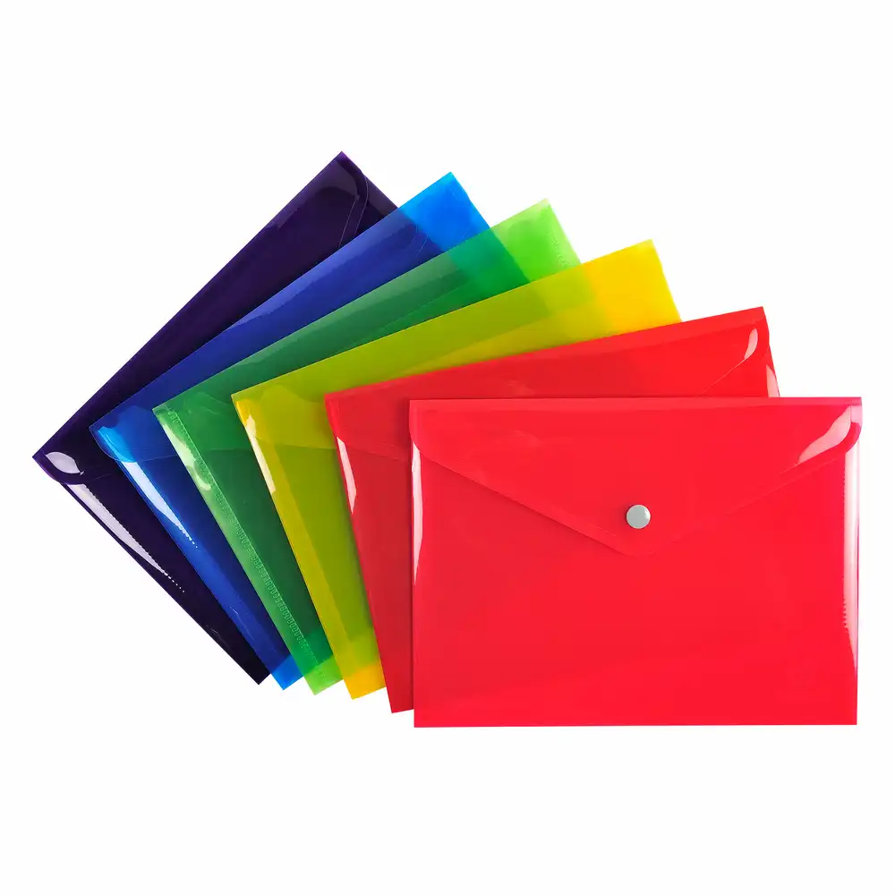 Mape, Folii plastice - Mapa plastic cu buton A5