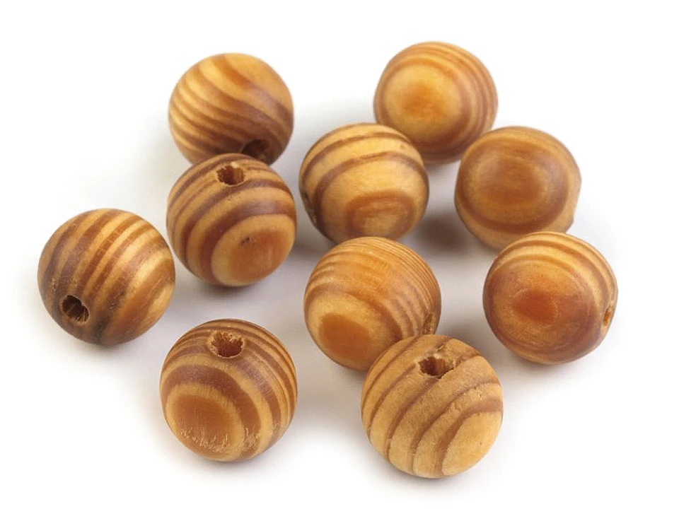 Margele - Margele din lemn Strip, 16 mm, 10/set