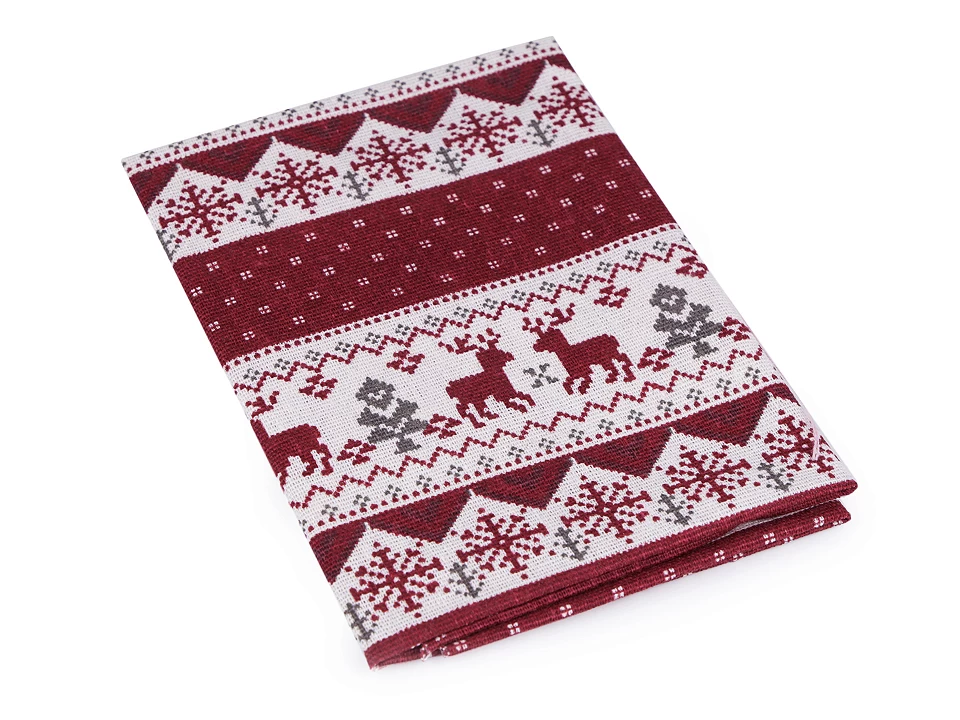 Material decorativ de craciun din bumbac 45 x 45 cm [1]