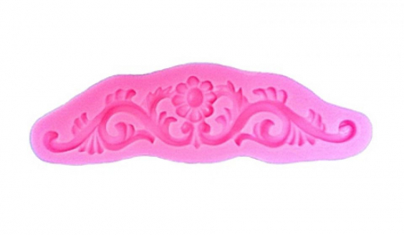 Modelare, turnare - Matrita modelaj din silicon- decor margine nr.2,  14 cm