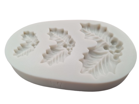 Matrita modelaj din silicon- frunze de ilex [1]