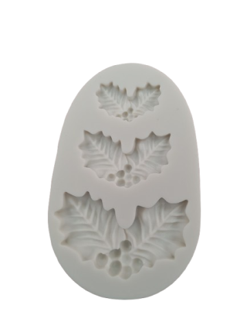 Matrita modelaj din silicon- frunze de ilex [2]